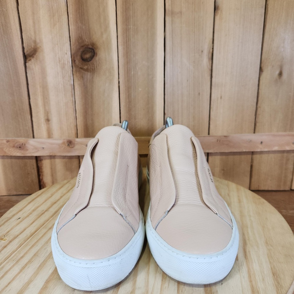 Axel Arigato Clean 90 Shoes Mens 9 Beige Leather Slip On Casual Comfort Sneakers - Picture 2 of 10